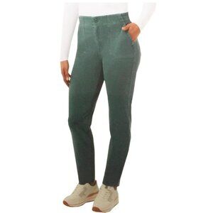 NWoT 32 Degrees Heat Women's Elastic Waist Twill Pants Green Size M $65 HH142